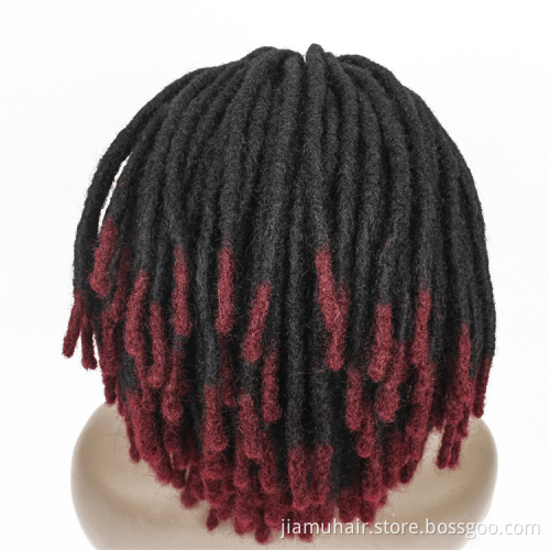 Synthetic None Lace Wigs Faux locs Dreadlock Dreads Braiding Crochet Hair Wig African Wig